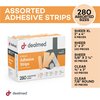 Dealmed Adhesive Strip Assortment, 280/Bx, 12/Cs, 3360PK 783820